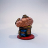 Dwarf Brawler Variant Miniature - pre-supported print image