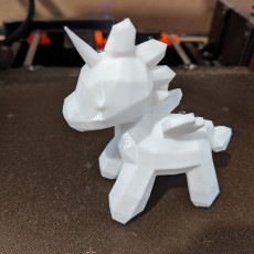 Picture of print of Low Poly Unicorn