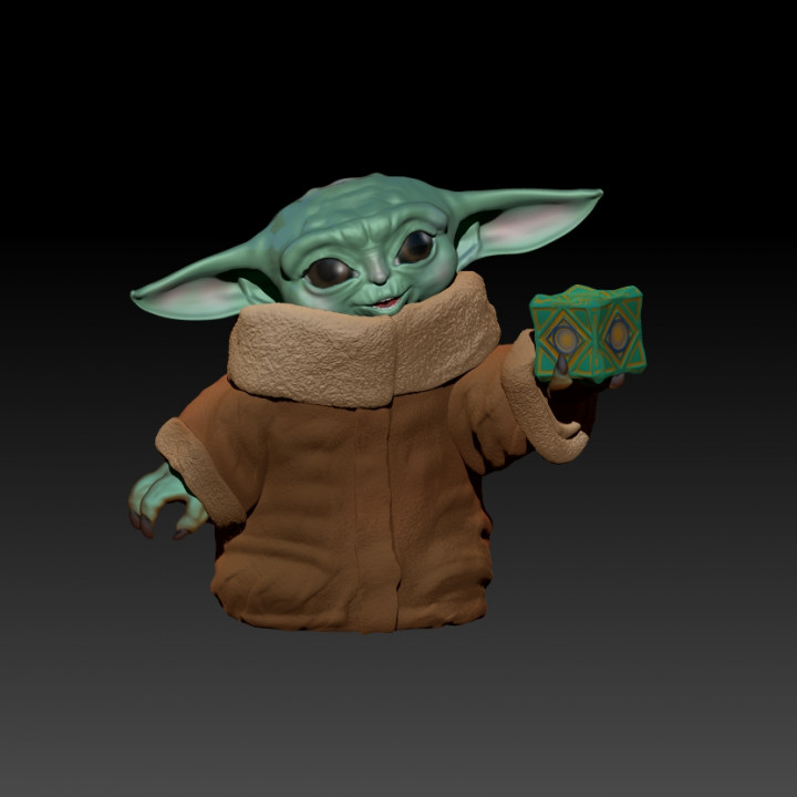 Baby Yoda With Holocron.