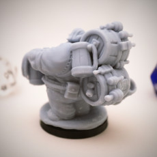 Picture of print of Dwarven Barkeep Variant Miniature - pre-supported
