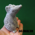 Baby rat design Voronoi remix image
