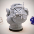Dwarven Travelling Merchant Miniature - pre-supported print image