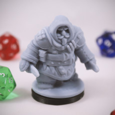 Picture of print of Dwarven Rogue 03 Miniature - pre-supported