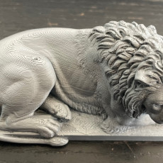 Picture of print of Recumbent Lion