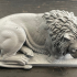 Recumbent Lion print image