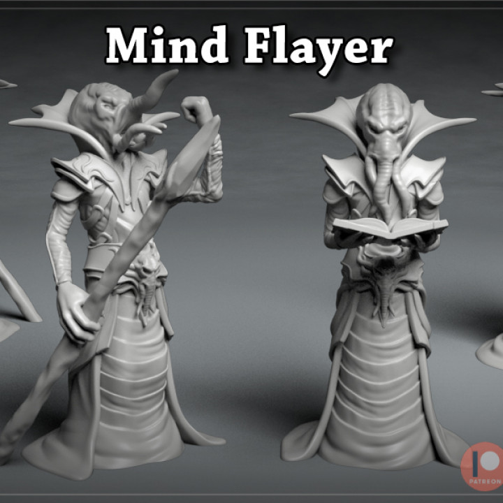$3.00Mind Flayer - 3D printable character - 2 Poses