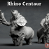 Rhino Centaur - 3D Printable Character - 2 Poses image