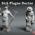 Corrupted Plague Doctor - 3D Printable Character -  2 Poses image