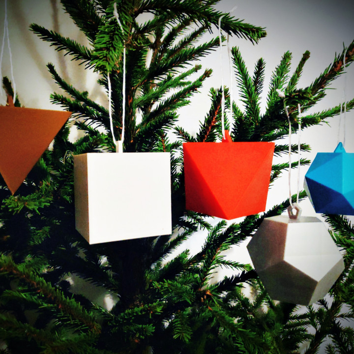 Platonic Solids (Christmas Ornaments)