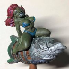 Picture of print of Lyzz Kaboom - Goblin Lady (Fantasy Pin-Up) This print has been uploaded by Dani