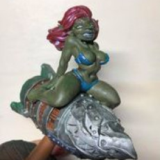 Picture of print of Lyzz Kaboom - Goblin Lady (Fantasy Pin-Up) This print has been uploaded by Dani
