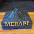 Gunung Merapi incense cone stand. image