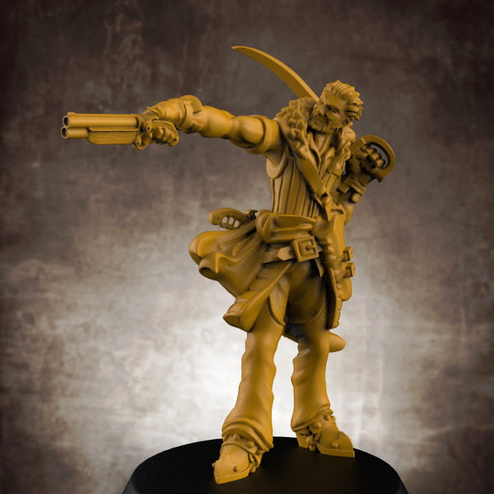 Image of Male Rogue/PIrate (32mm scale miniature)