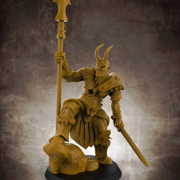 Image of Male Barbarian (32mm Scale Miniature)