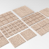 3D printable coblestone textured Square/Rectangular bases - trays for wargame image
