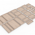 3D printable coblestone textured Square/Rectangular bases - trays for wargame image