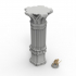 3D printable pillar and assorted bases for dwarf mine 3D print model image