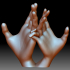 Hands couple love sign 3D printable model image
