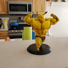 Picture of print of Ultra swole Pikachu This print has been uploaded by Greg Secrist