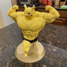 Picture of print of Ultra swole Pikachu This print has been uploaded by Adam McDonnough