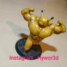 Picture of print of Ultra swole Pikachu