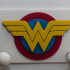 Clothes hook for kids with Wonder Woman logo image