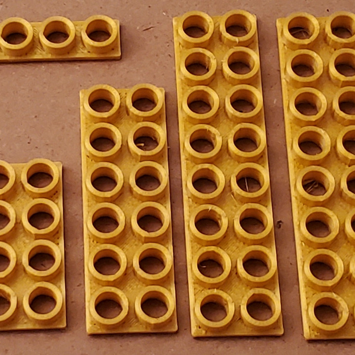 Montini building bricks Female Plate Set (Lego Compatible)