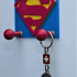 Clothes hook for kids with Superman logo image