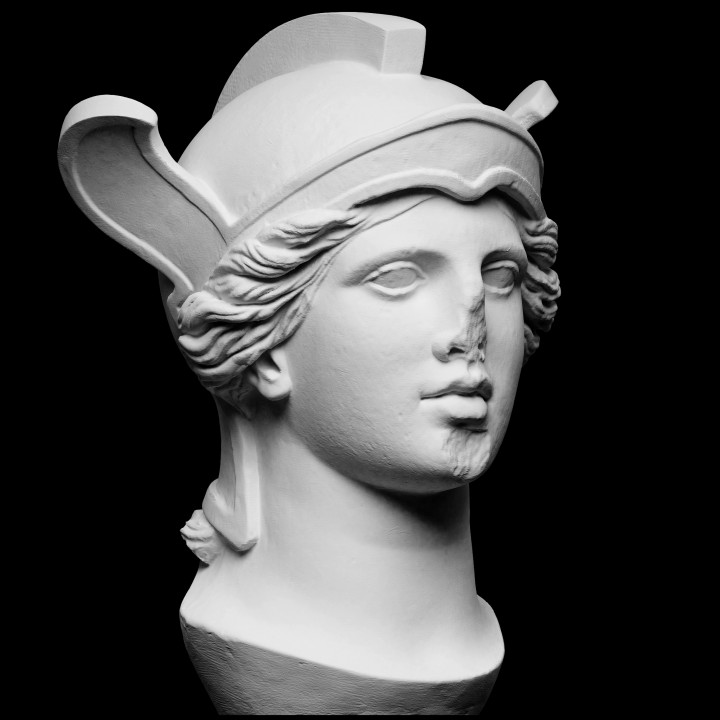 athena statue head