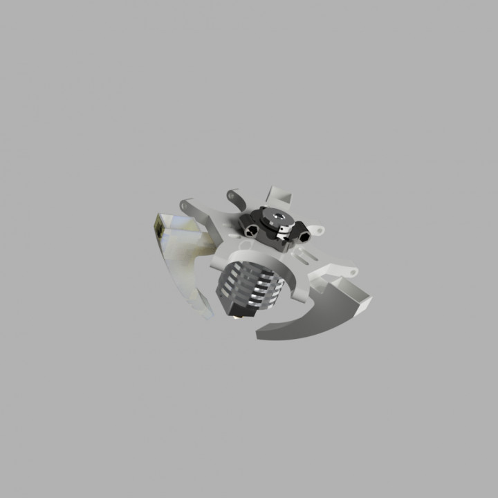 3D Printable e3d V6 Kossel Rostock Delta effector by Rob