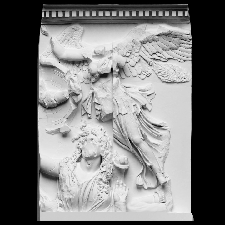 Panel from the Pergamon Altar's East Frieze (Athena and Nike)