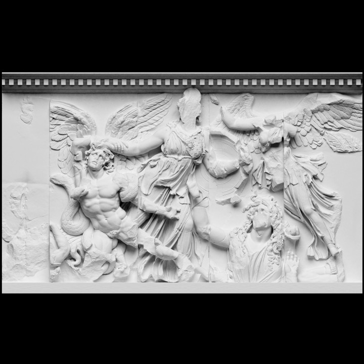 Panel from the Pergamon Altar's East Frieze (Athena Group)