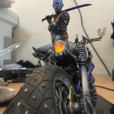 Picture of print of Cyber Metal Biker Chick Cet objet imprimé a été téléchargé par Matt