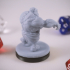 Undead Dwarf Miniature - pre-supported image