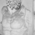 Upper body of giant, Klytios (?) image