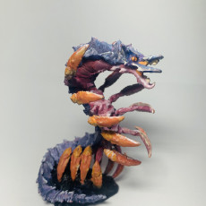 Picture of print of Remorhaz-Worm/centipede monster (large size)