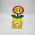 Super Mario Fire or Ice Flower with Switch card storage print image