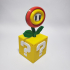 Super Mario Fire or Ice Flower with Switch card storage print image