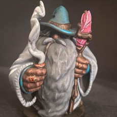 Picture of print of Dwarven Wizard/Sorcerer Miniature - pre-supported This print has been uploaded by Cindy Harley Campbell