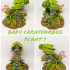 BABY CARNIVOROUS PLANT CLOSED print image