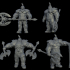 Dwarven warrior pack with axe miniatures image