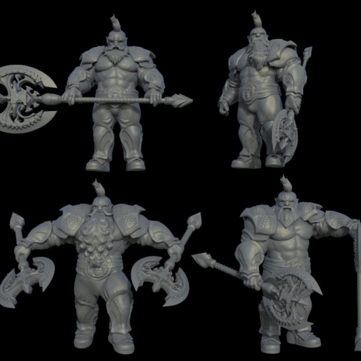 $4.99Dwarven warrior pack with axe miniatures