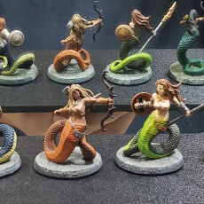 Picture of print of Snakewoman Guards - 3 Units (AMAZONS! Kickstarter) This print has been uploaded by Kirby Adams