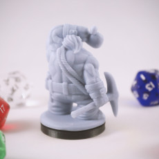 Picture of print of Dwarven Miner Miniature - pre-supported This print has been uploaded by Epics N Stuffs