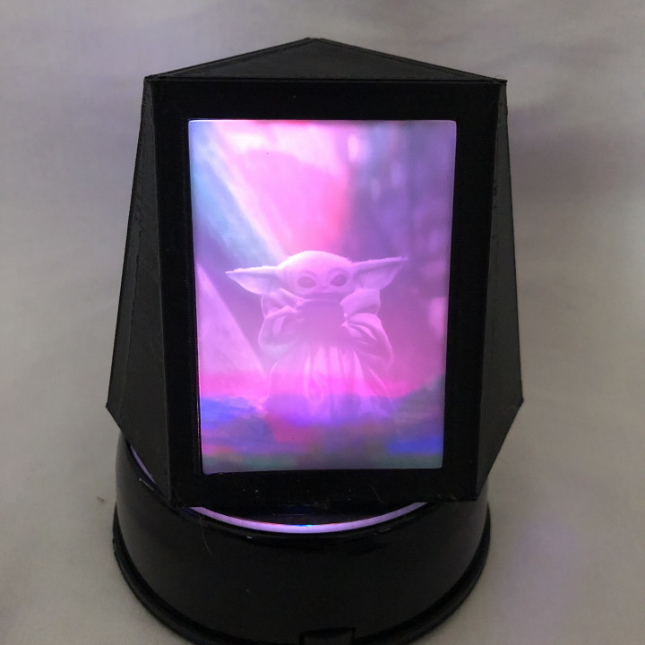 Three-sided Lithophane Hologram Custom Photo/Picture Display