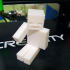 Minecraft Steve with articulated arms, legs and head image