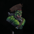 Pirate Ork Captain Bust print image