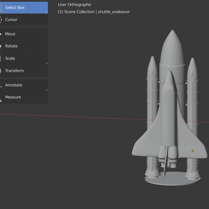 Printable Space Shuttle Model by Princton