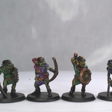Picture of print of Goblin 2 with sabre 28mm (no supports needed)