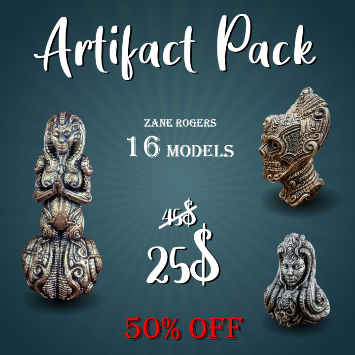 $25.00Artifact Pack - 16 models 50% OFF!